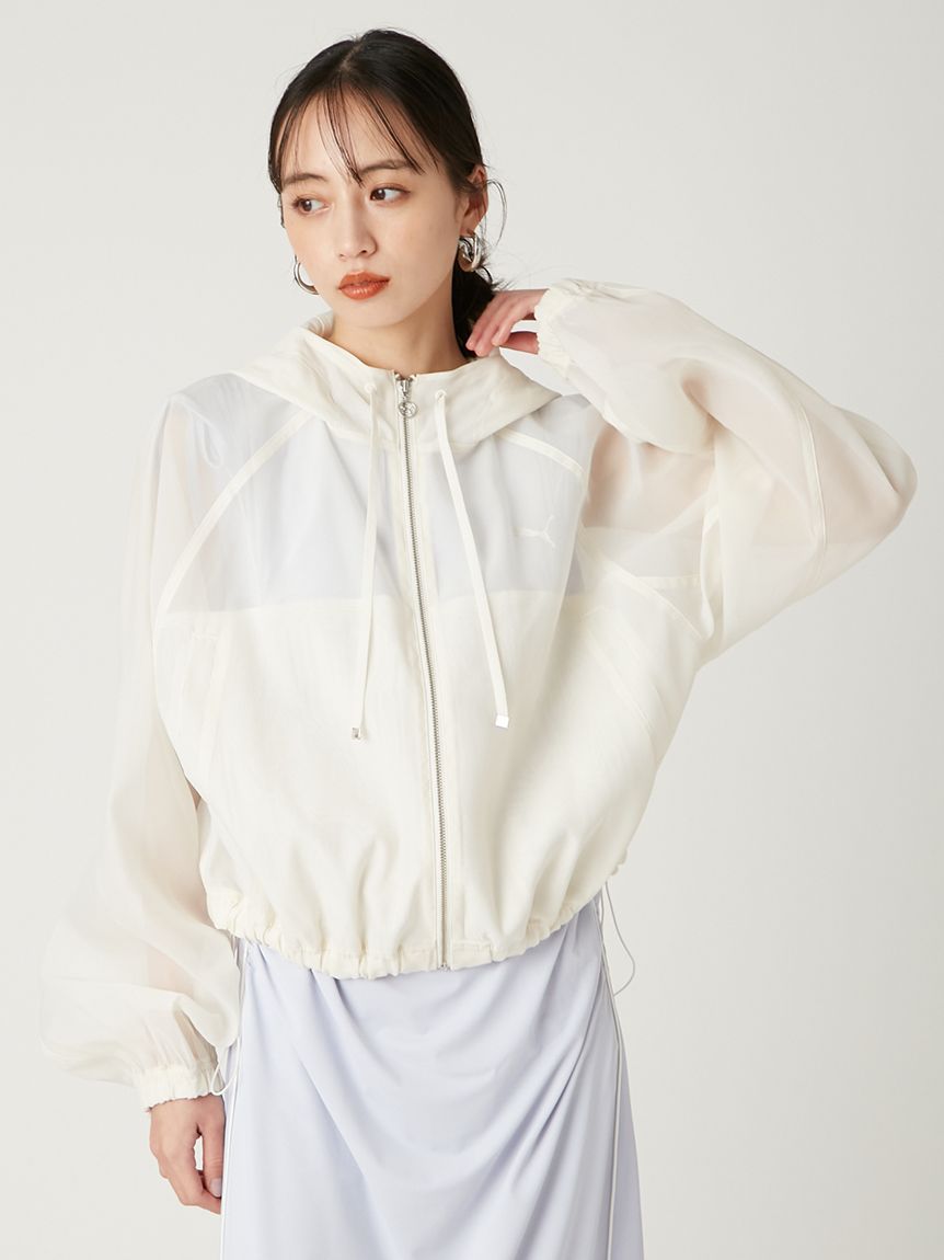 PUMA】シアーオーガンジーショートブルゾン(ブルゾン)|アウター PUMA】シアーオーガンジーショートブルゾン(ブルゾン)|アウター