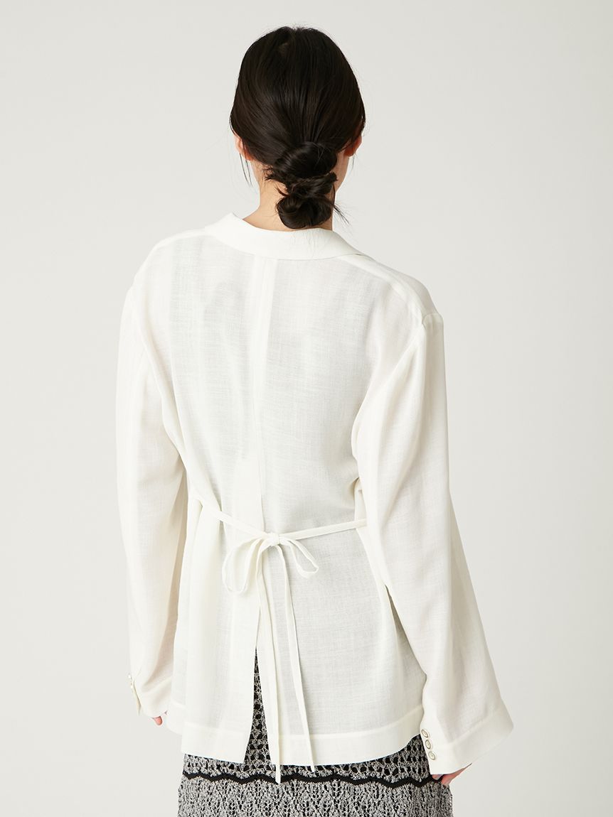 ［未使用 ］2025 FRAY I.D カラミジャケット 23980円 黒 FRAY I.D（フレイアイディー）の「カラミテーラードジャケット