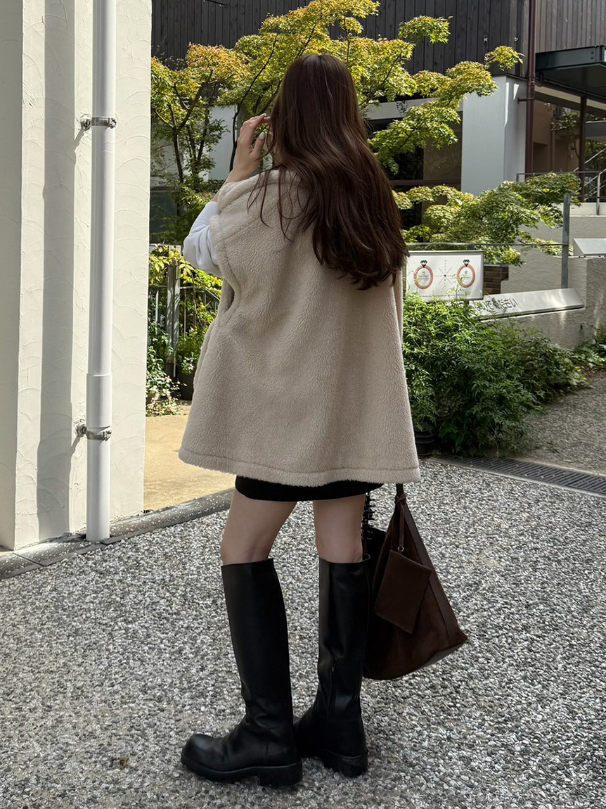 ECOPELボアポンチョ(ポンチョ)｜アウター｜FRAY I.D（フレイ