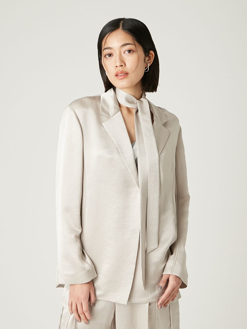【新品未使用タグ付き】fray i.d サテンシャツジャケット サテンシャツジャケット(シャツ)|トップス|FRAY I.D(フレイ