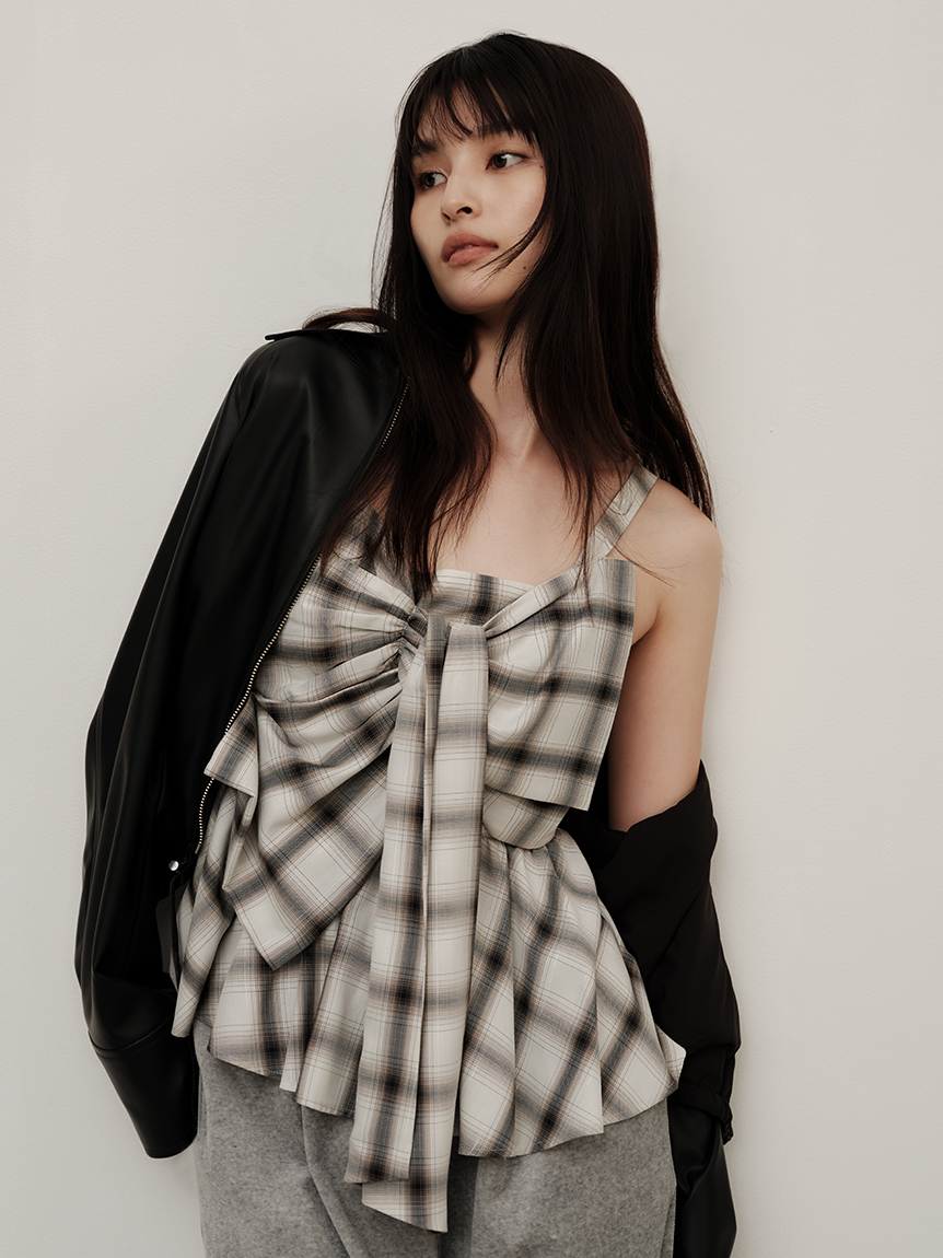 mckeeです！cafune 【新品】袖ギャザーシアーブルゾン cafune／カフネ】シアーギャザーブルゾン | Aimant-エマン
