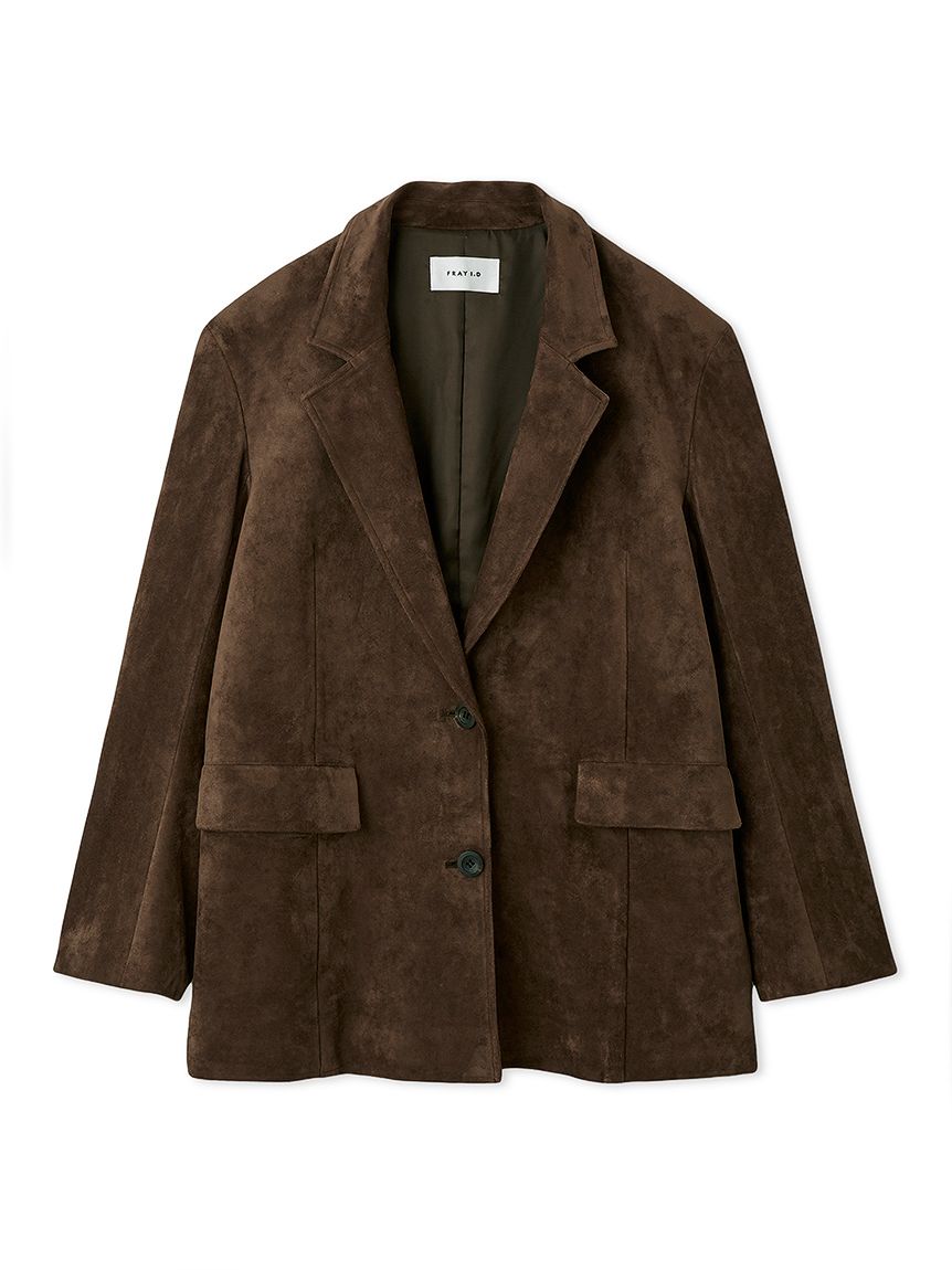 バリエレザーライクテーラードジャケット(ジャケット)｜アウター