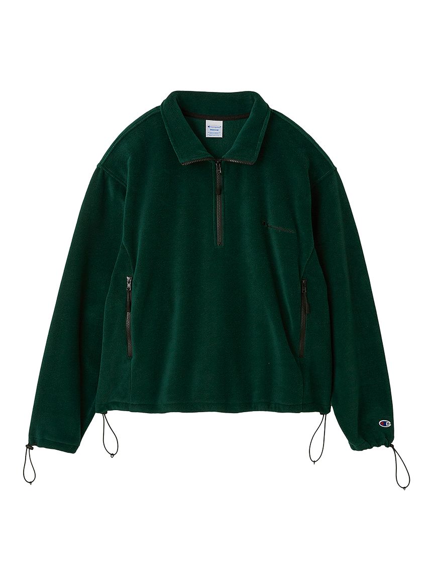 カレンダー　フリース DISCUS＞フリースハーフZIP配色プルオーバー: 訪問介護・介護