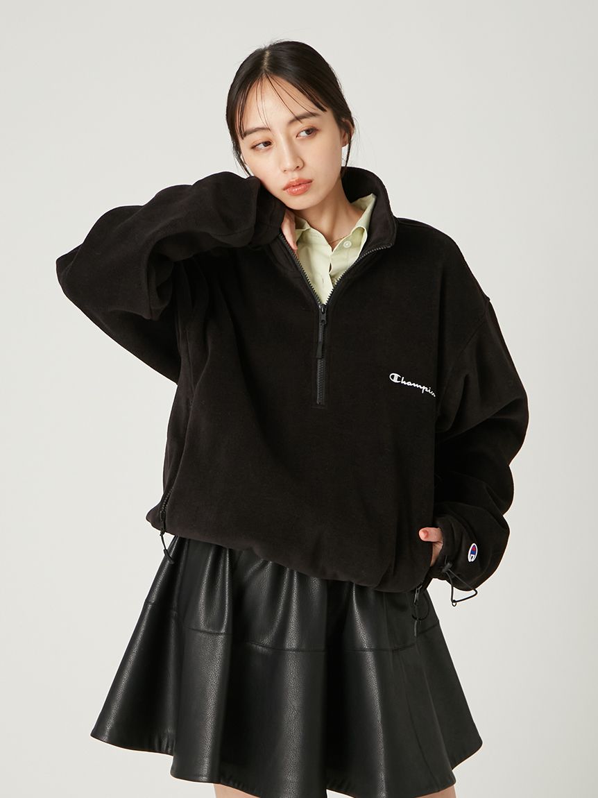 FRAY I.D｜Champion】フリースハーフジッププルオーバー(プルオーバー