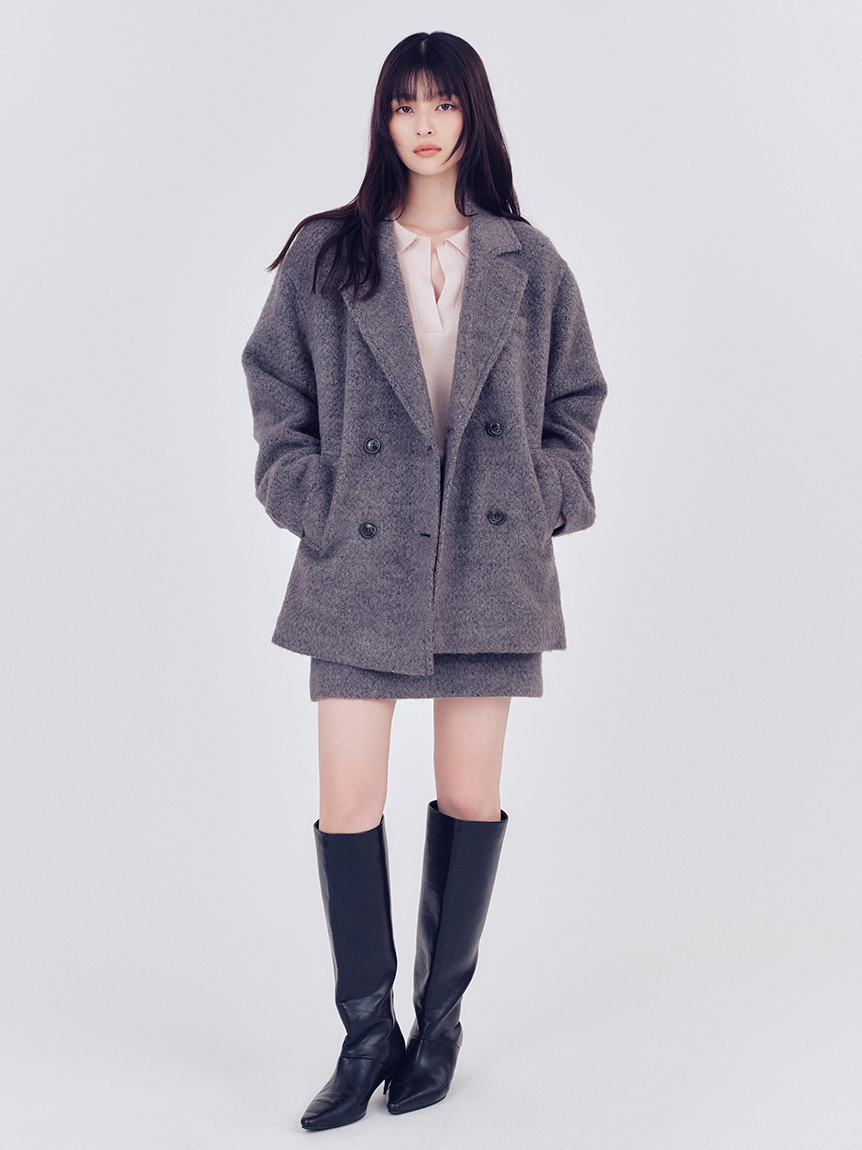 fray I.d フレイアイディー　シャギー　ジャケット　コート オーバーサイズウールシャギージャコット(ジャケット)｜アウター｜FRAY