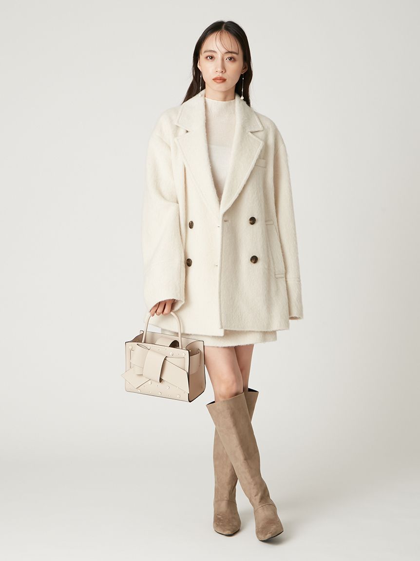 fray I.d フレイアイディー　シャギー　ジャケット　コート オーバーサイズウールシャギージャコット(ジャケット)｜アウター｜FRAY