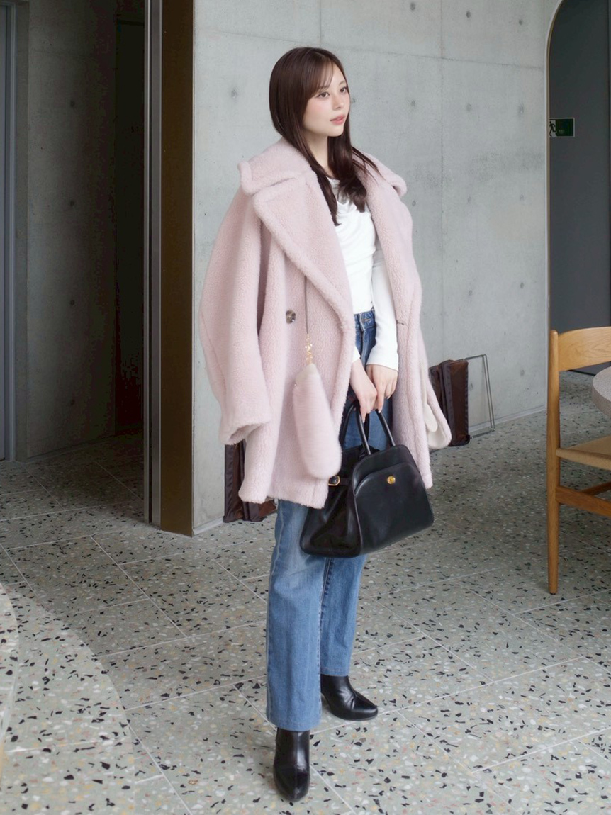 ECOPELボアミドルコート(ハーフコート)｜アウター｜FRAY I.D（フレイ