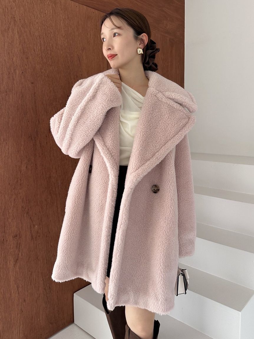 ECOPELボアミドルコート(ハーフコート)｜アウター｜FRAY I.D（フレイ