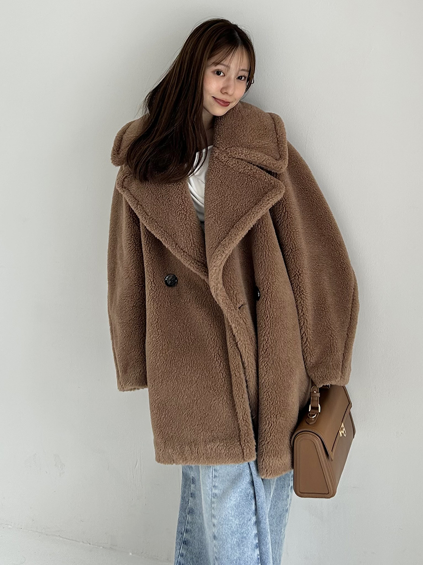 ECOPELボアミドルコート(ハーフコート)｜アウター｜FRAY I.D（フレイ