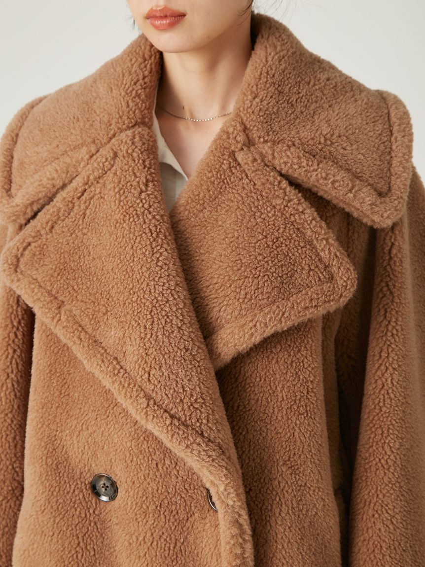 ECOPELボアミドルコート(ハーフコート)｜アウター｜FRAY I.D