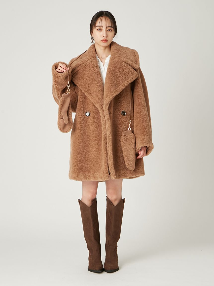 ECOPELボアミドルコート(ハーフコート)｜アウター｜FRAY I.D（フレイ