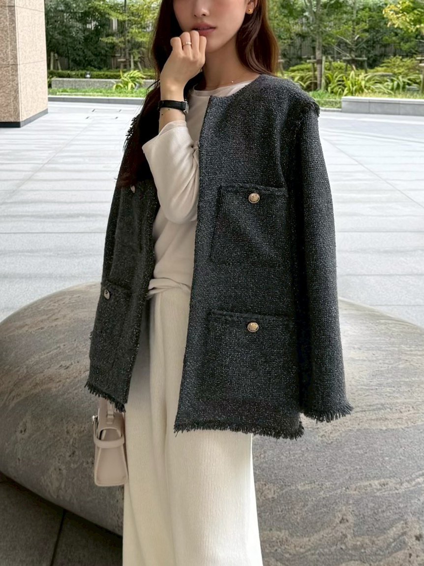 2wayベストツイードジャケット(ジャケット)｜アウター｜FRAY I.D