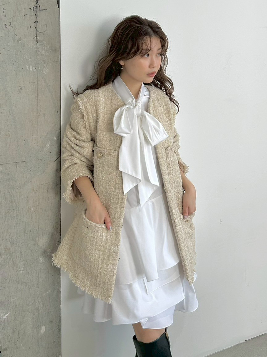 2wayベストツイードジャケット(ジャケット)｜アウター｜FRAY I.D