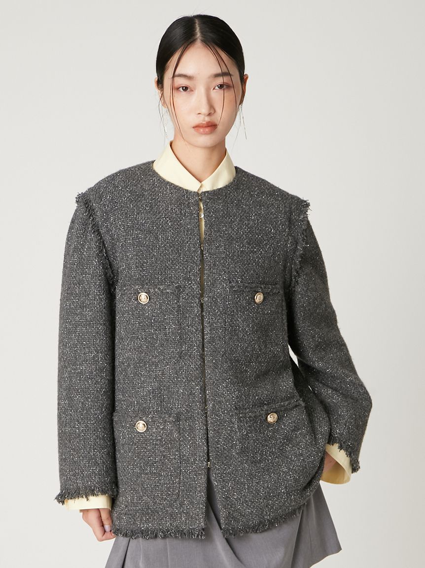 2wayベストツイードジャケット(ジャケット)｜アウター｜FRAY I.D