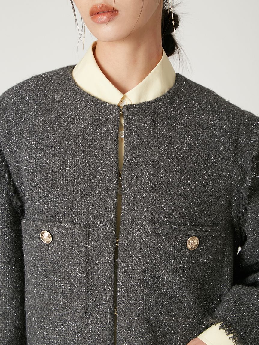 2wayベストツイードジャケット(ジャケット)｜アウター｜FRAY I.D