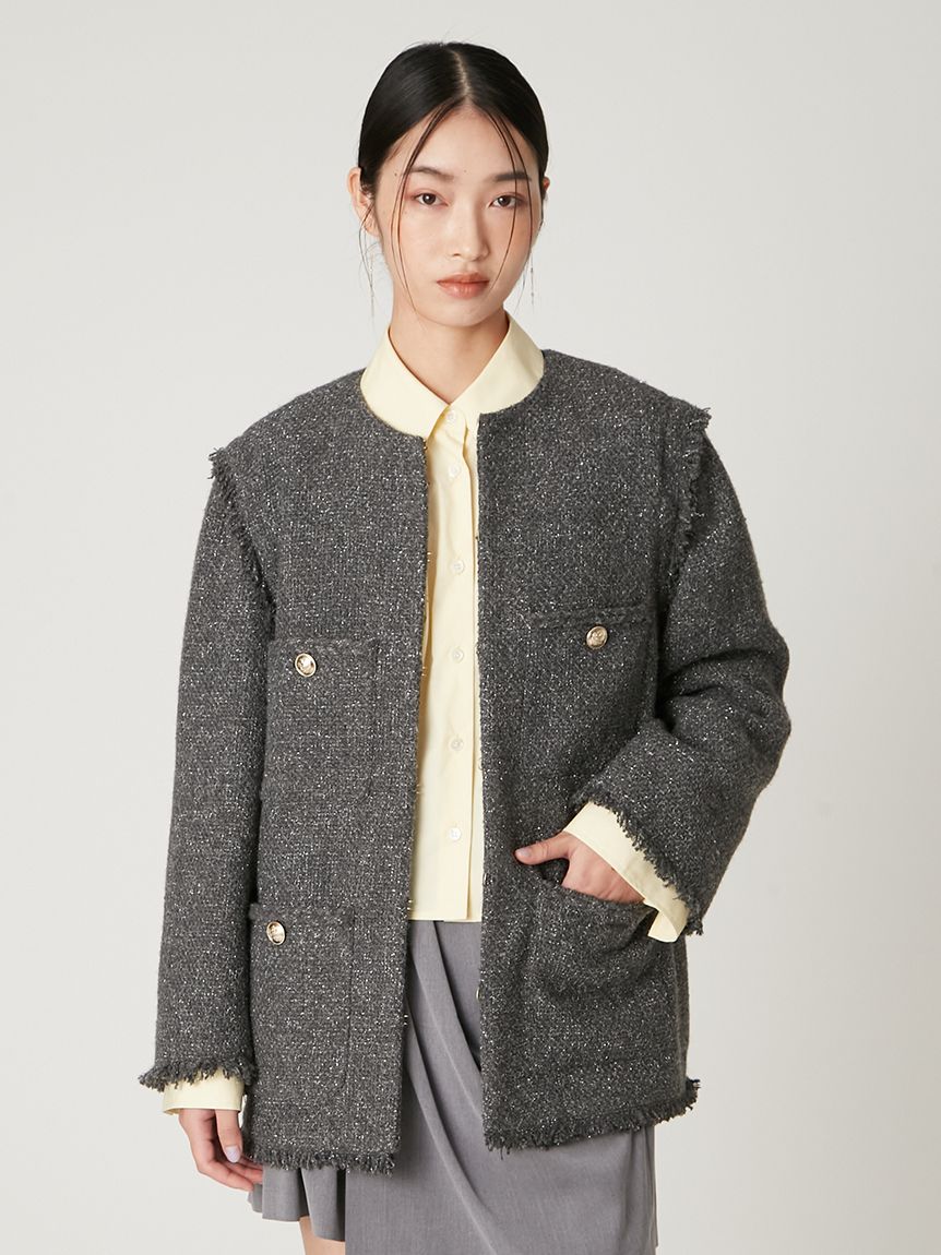 2wayベストツイードジャケット(ジャケット)｜アウター｜FRAY I.D