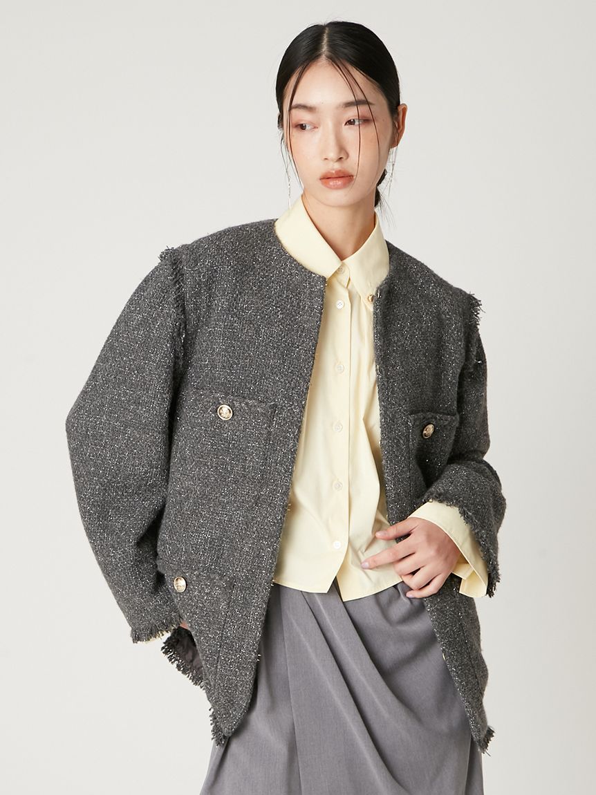 2wayベストツイードジャケット(ジャケット)｜アウター｜FRAY I.D