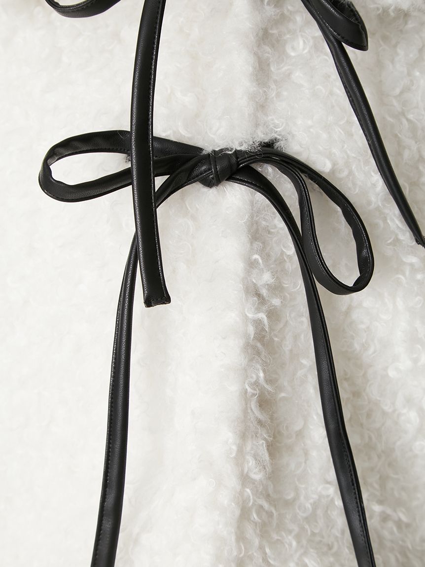 リボンボアファージャケット(ブルゾン)｜アウター｜FRAY I.D（フレイ