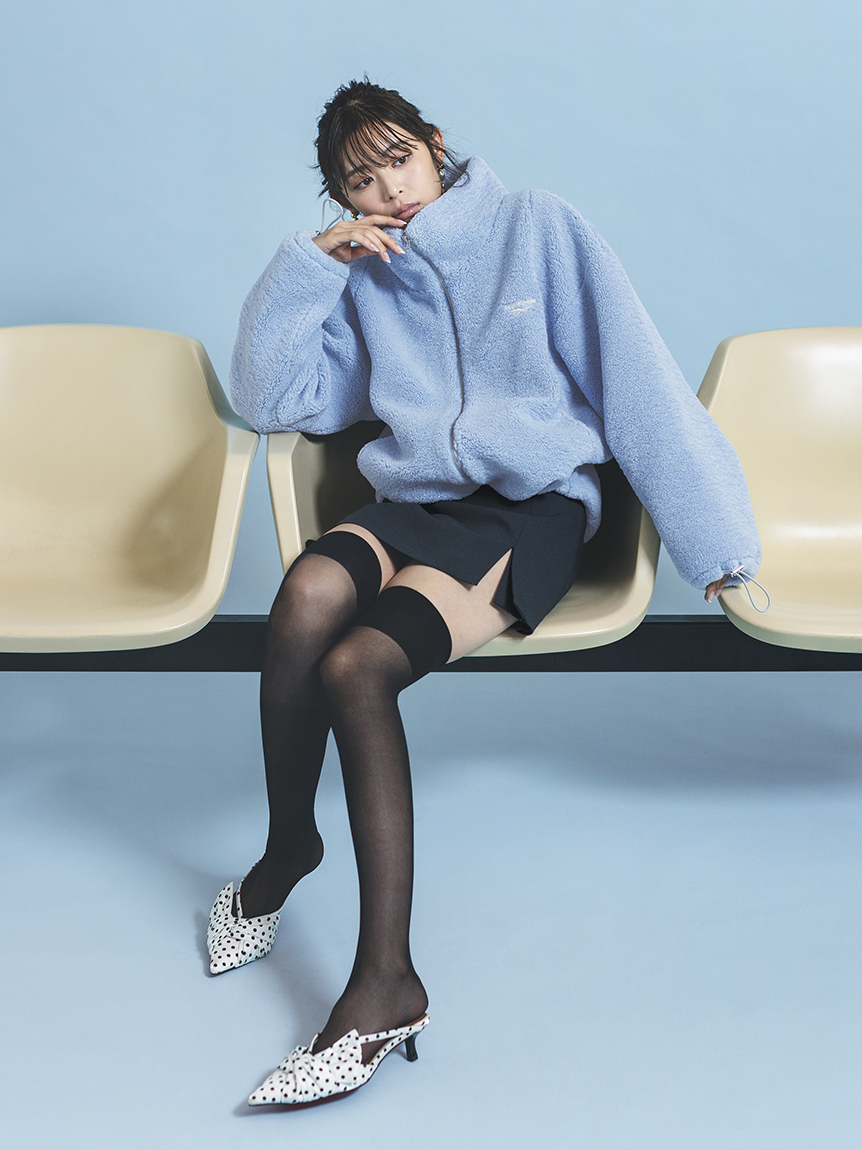 Reebok× FRAY I.D】ジップアップボアブルゾン(ブルゾン)｜アウター