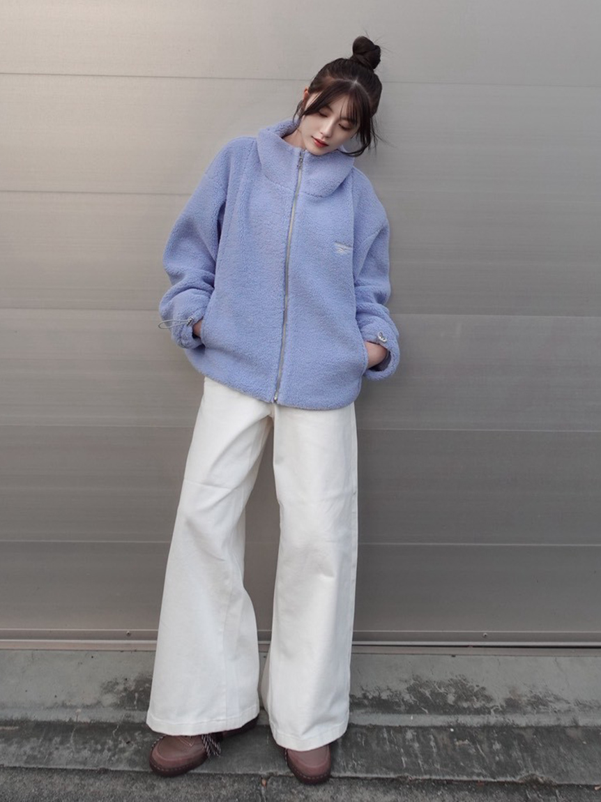 Reebok× FRAY I.D】ジップアップボアブルゾン(ブルゾン)｜アウター