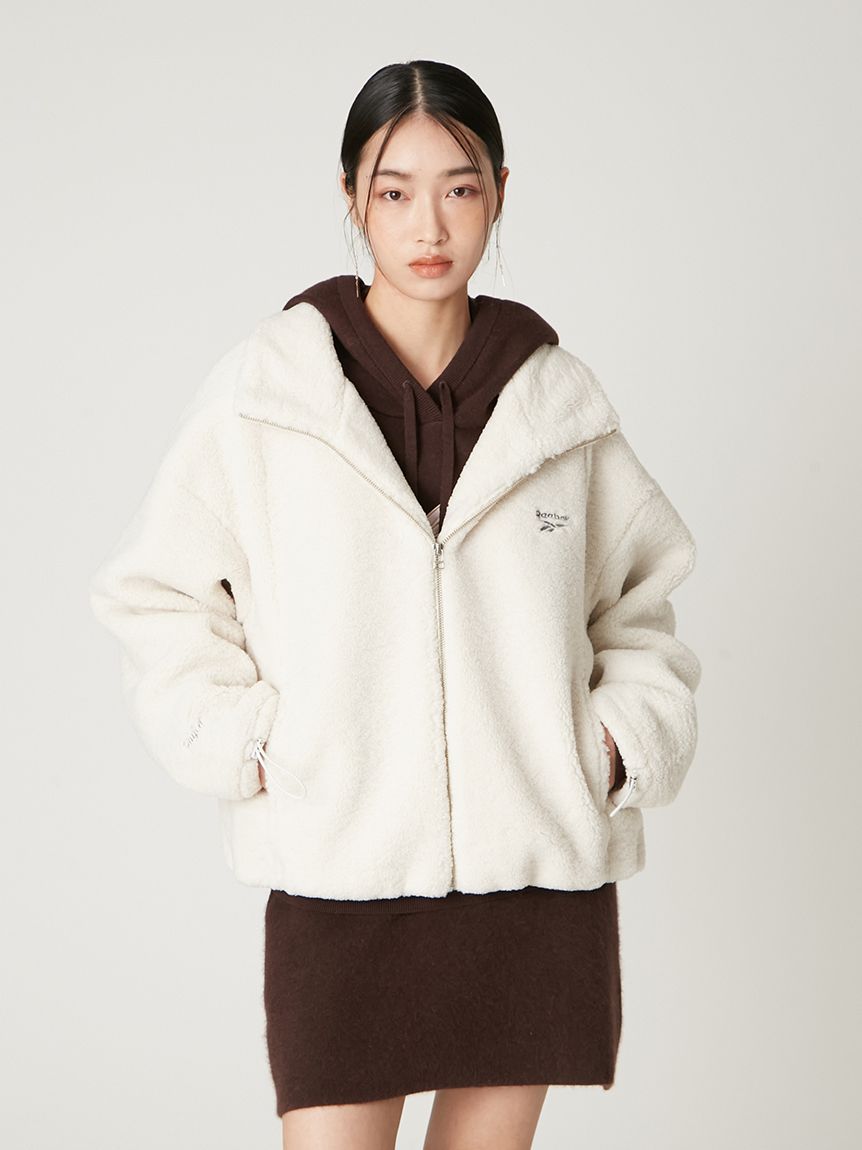 Reebok× FRAY I.D】ジップアップボアブルゾン(ブルゾン)｜アウター