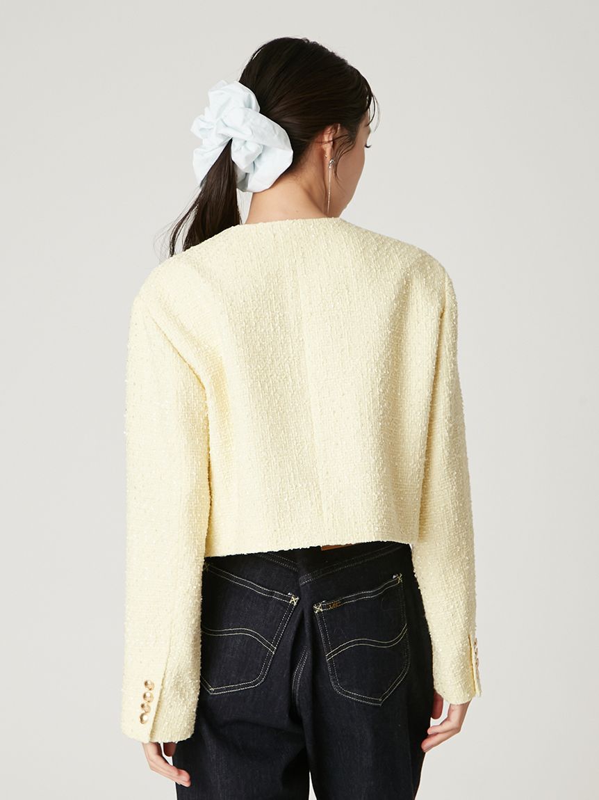 クロップドツイードジャケット(ジャケット)｜アウター｜FRAY I.D