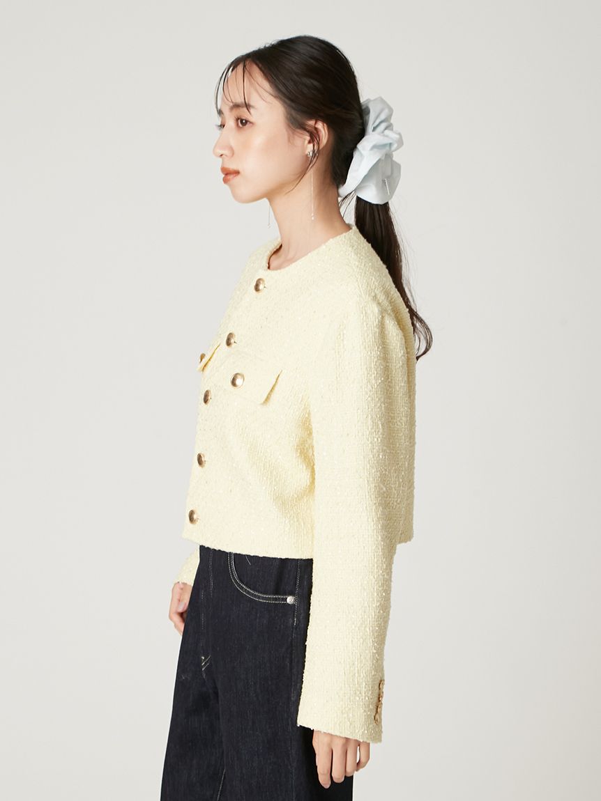 クロップドツイードジャケット(ジャケット)｜アウター｜FRAY I.D