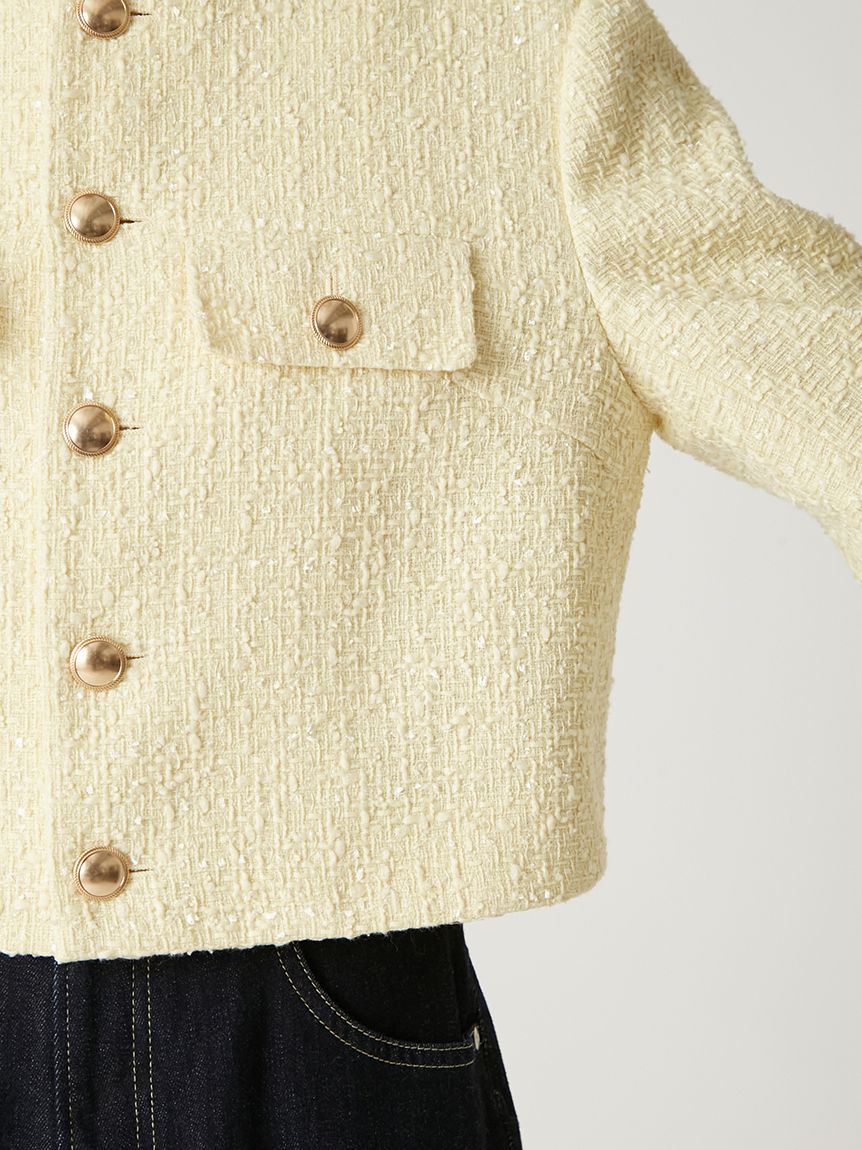 クロップドツイードジャケット(ジャケット)｜アウター｜FRAY I.D