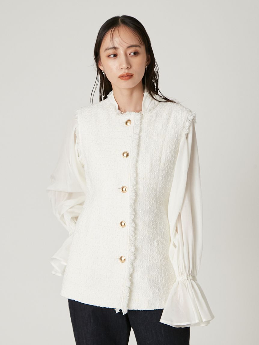 ツイードペプラムジレ(ジャケット)｜アウター｜FRAY I.D（フレイ