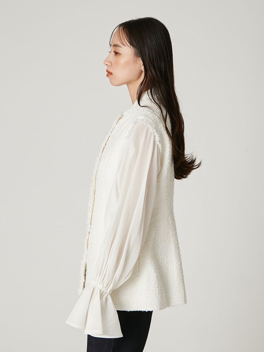 ツイードペプラムジレ(ジャケット)｜アウター｜FRAY I.D（フレイ