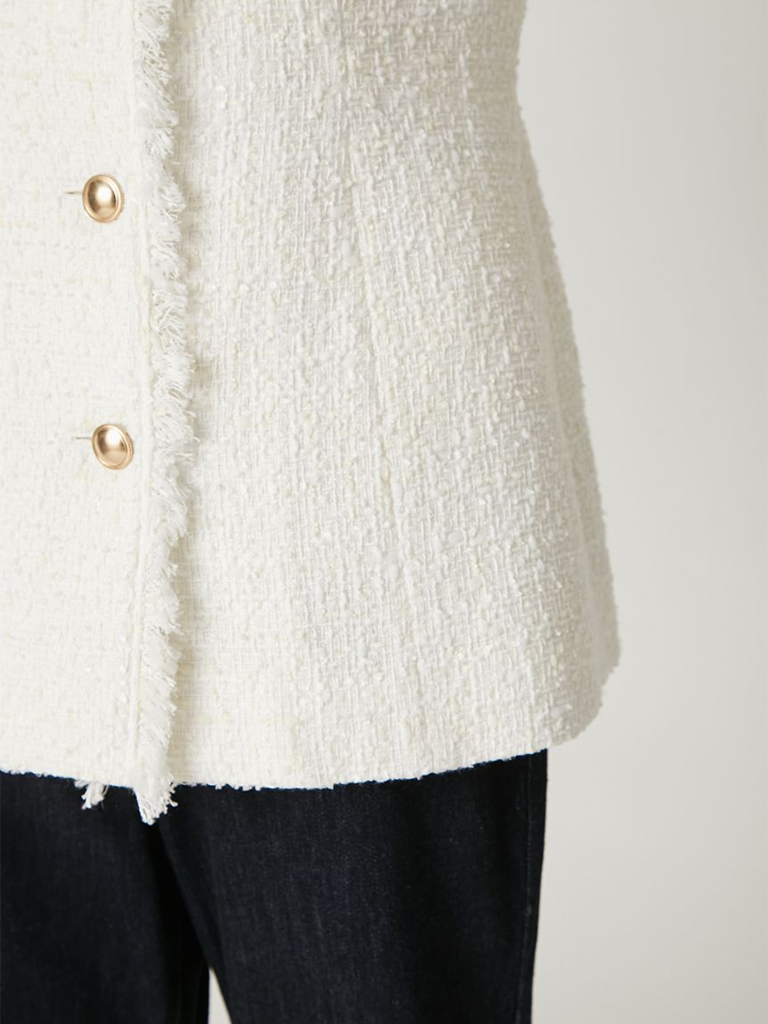 ツイードペプラムジレ(ジャケット)｜アウター｜FRAY I.D（フレイ