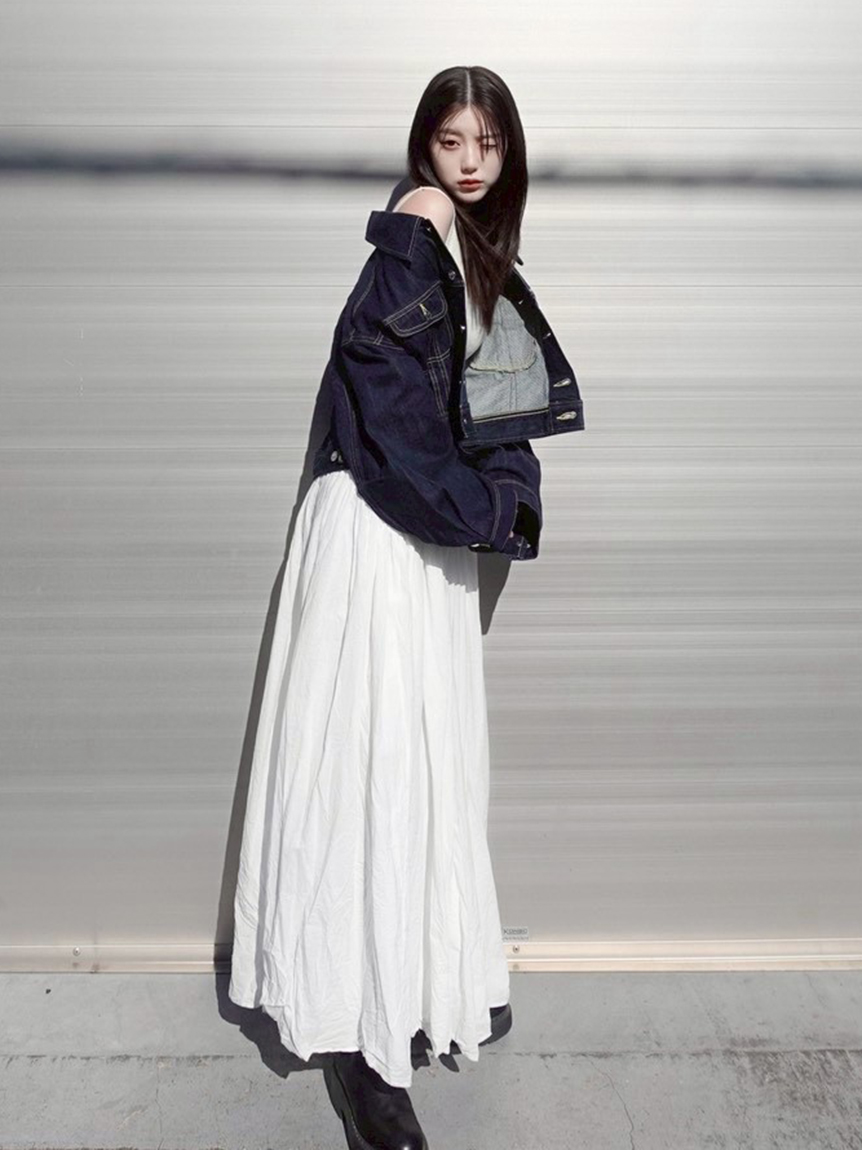 1度のみ着用⭐️ FRAY I.D コラボ THE TIBBYデニムジャケット F Lee× FRAY I.D】デニムジャケット(ジャケット)｜アウター｜FRAY I.D