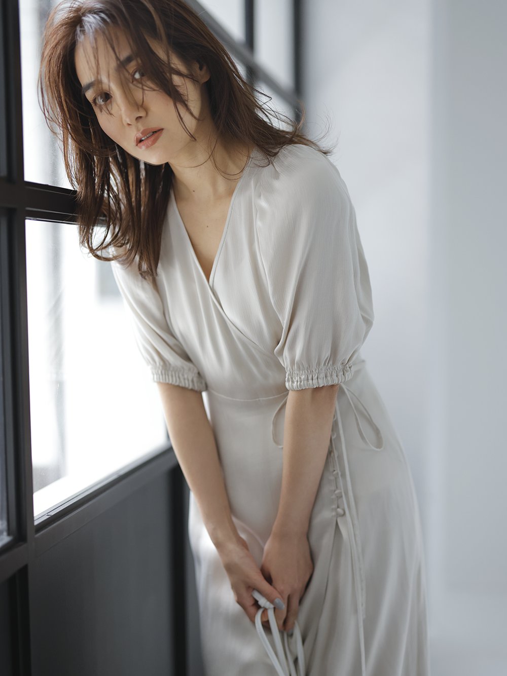 Ipekerサテンアシメヘムワンピース マキシ ロングワンピース ワンピース Fray I D フレイ アイディー の通販サイト 公式