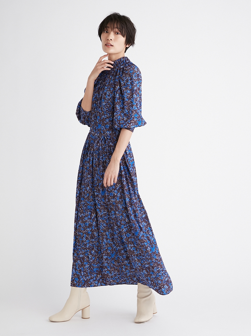 ギャザーハイネックプリントワンピース マキシ ロングワンピース ワンピース Fray I D フレイ アイディー の通販サイト 公式