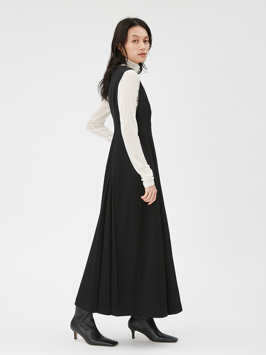 店舗・オフィシャルオンラインストア限定】V neck Dress(マキシ・ロングワンピース)｜ワンピース｜FRAY I.D（フレイ アイディー）の通販サイト  【公式】