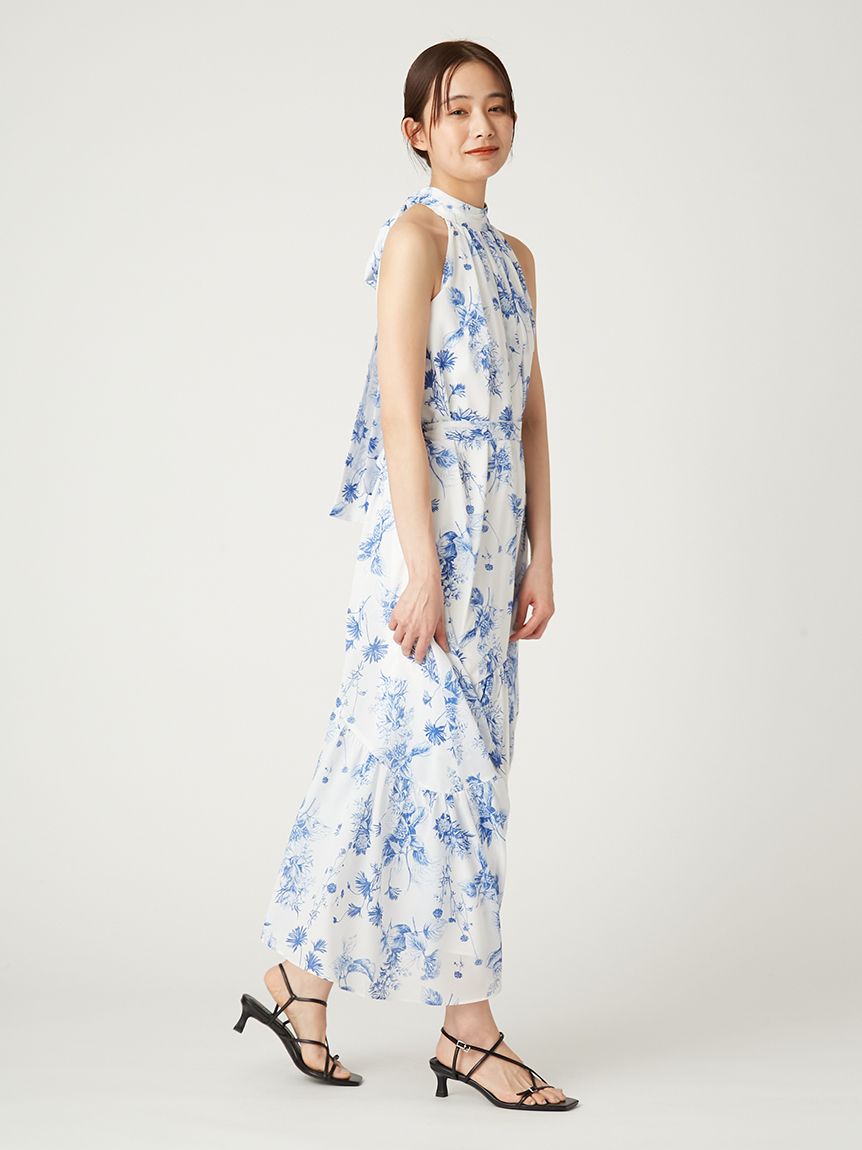 HALTERNECK A-LINE MAXI DRESS ホルターネックAラインマキシ