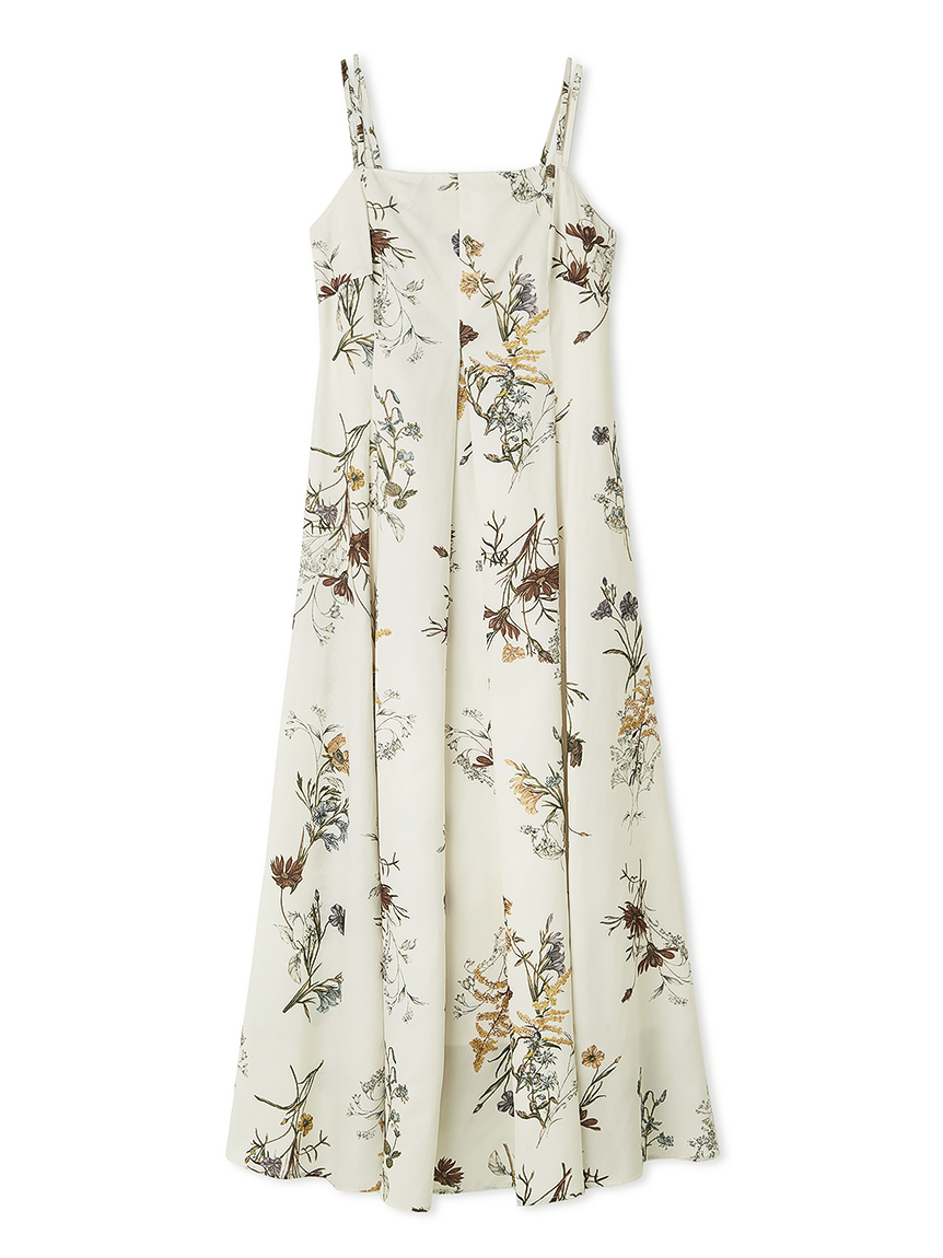 FRAY I.D ボタニカルプリントキャミソールワンピース/w IVR1 00サイズ】ボタニカルプリントキャミソールワンピース（マキシ丈