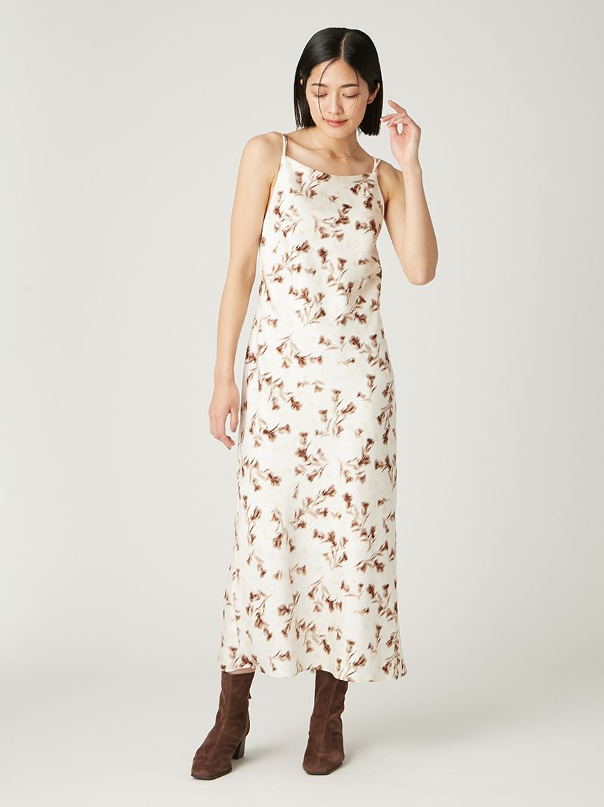 ボートネックキャミワンピース(マキシ・ロングワンピース