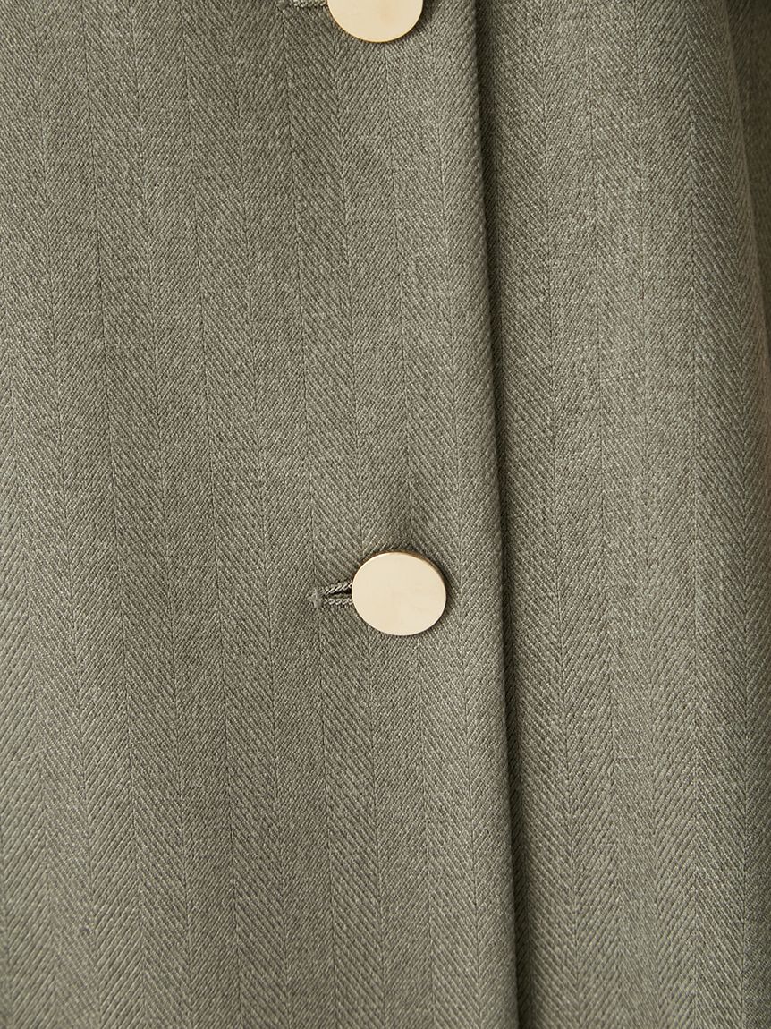 ダブルヘリンボーンジレワンピース(マキシ・ロングワンピース