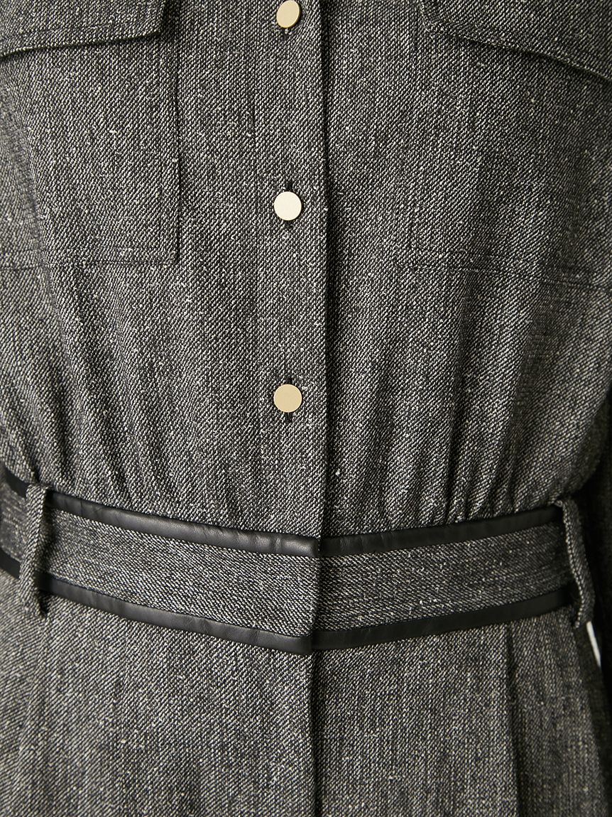 セミシアーレザートリムオールインワン(オールインワン)｜ワンピース