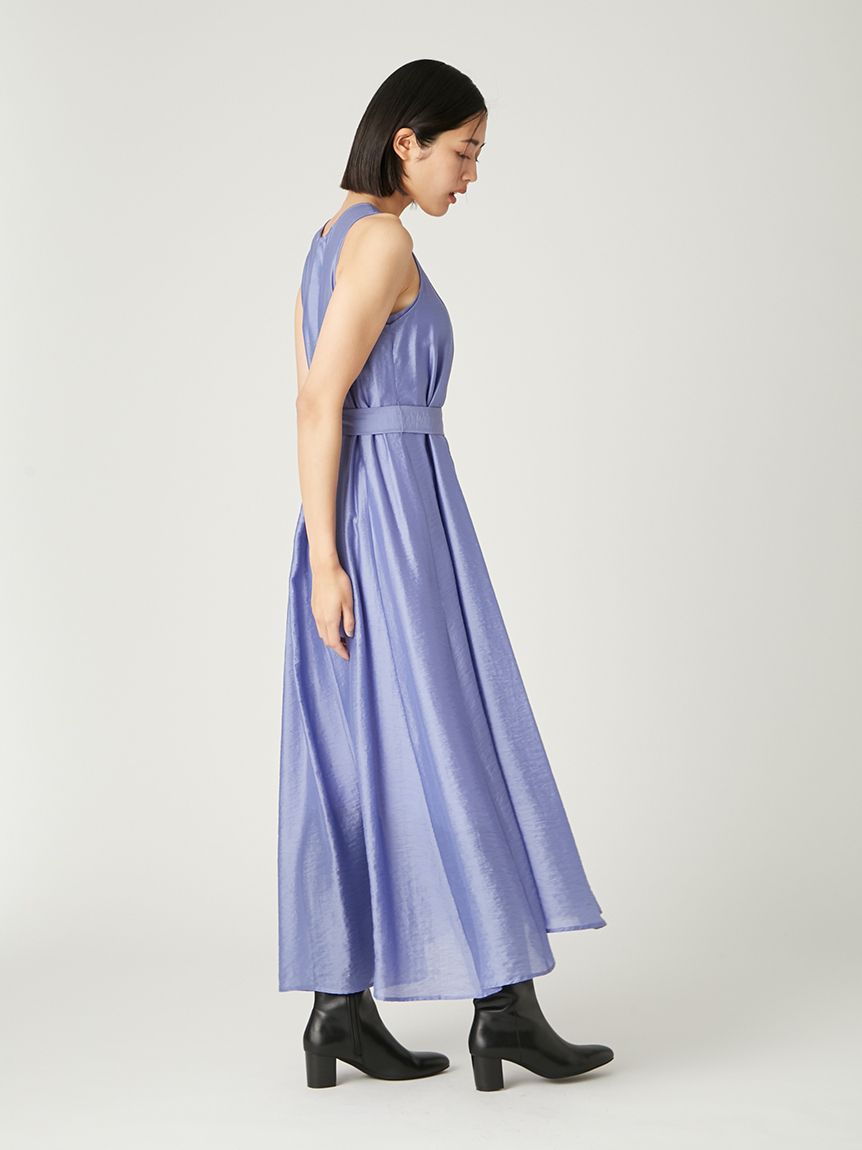 美品✨OBLI オブリ　ペイズリーワンピース　ブルー　ロング　コットン　M 新品未使用 OBLI 花柄ロングワンピース