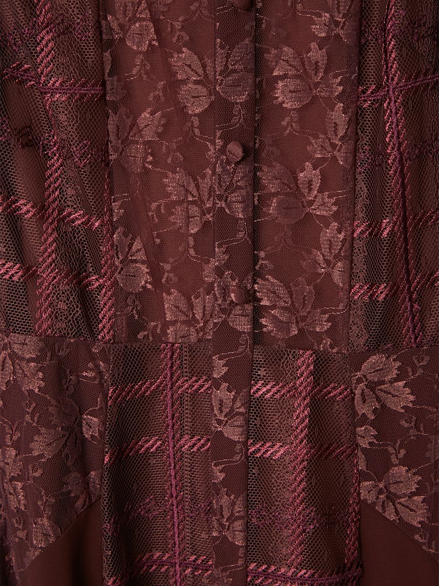 スイッチングチェックレースドレス(ドレス)｜ワンピース｜FRAY