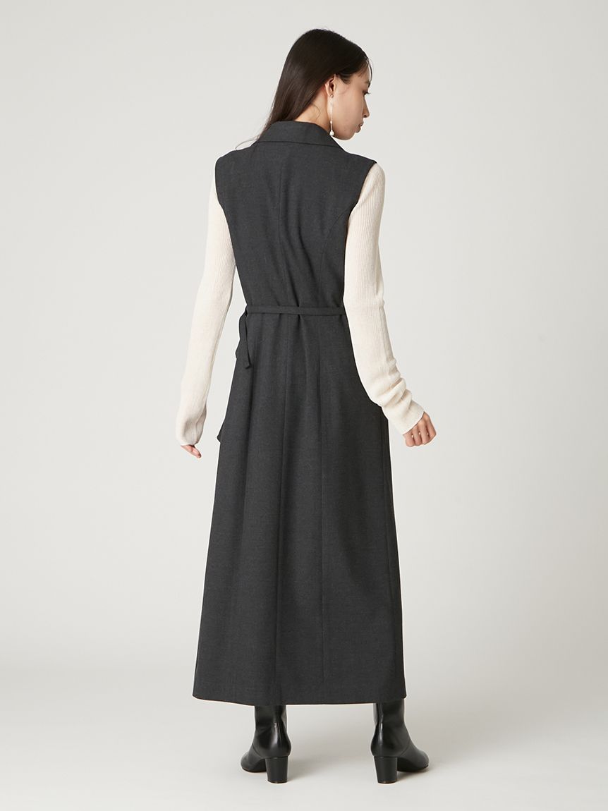 ダブルブレストアシメデザインワンピース(マキシ・ロングワンピース