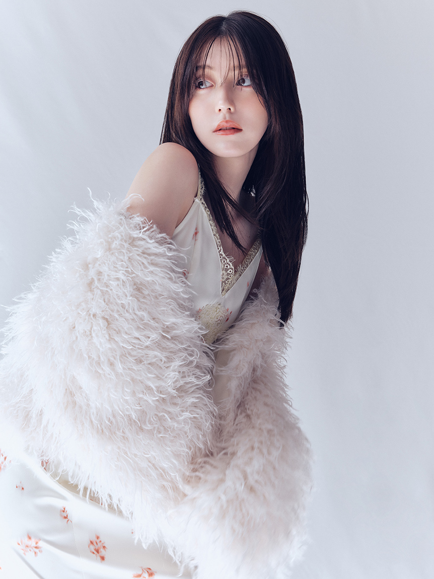 WEB限定カラー]レーストリムキャミワンピース(マキシ・ロング