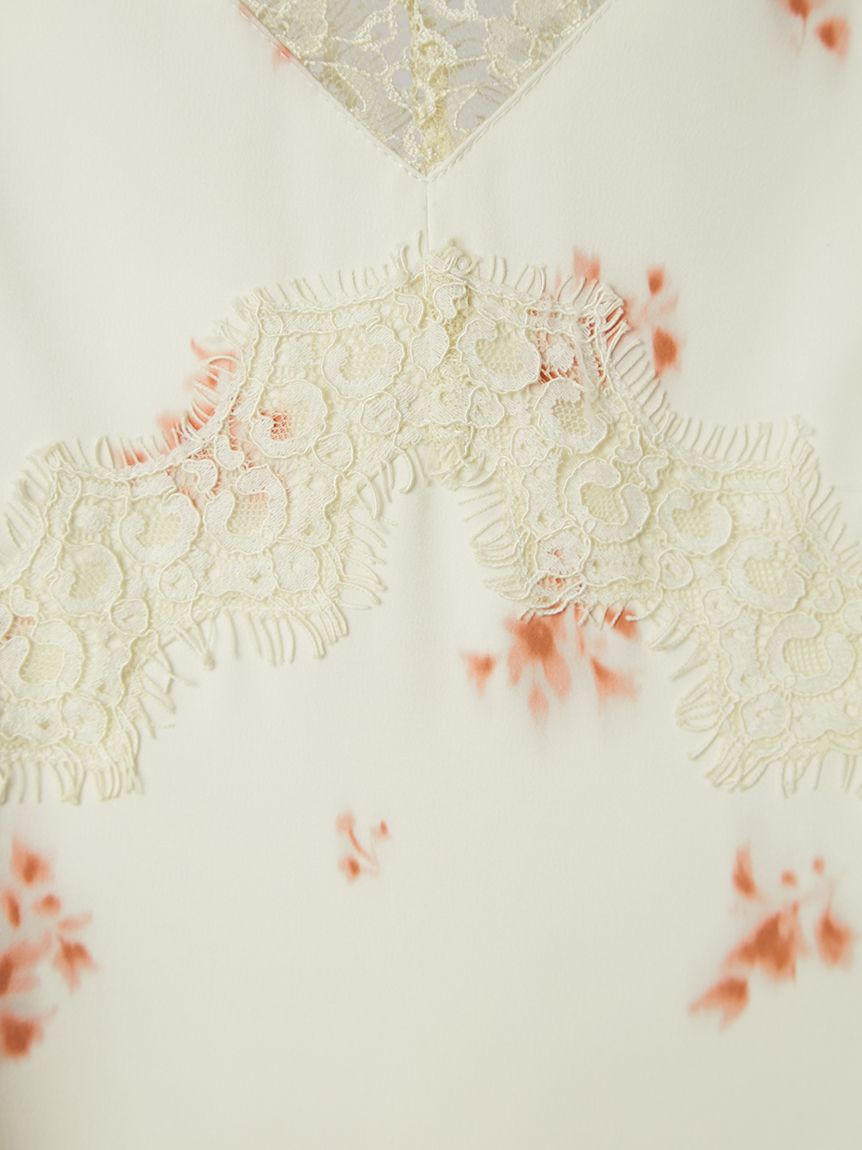 WEB限定カラー]レーストリムキャミワンピース(マキシ・ロング