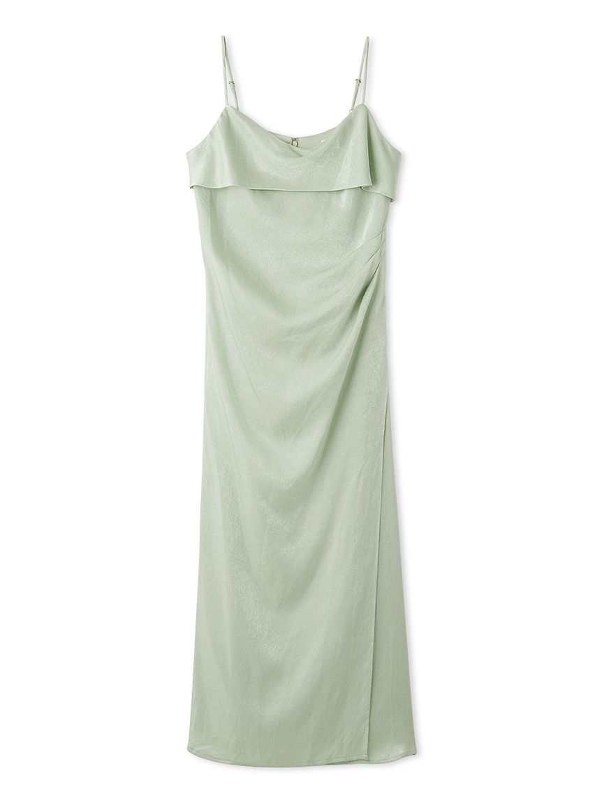 限定カラー】ドレープサテンキャミソールワンピース(マキシ・ロング