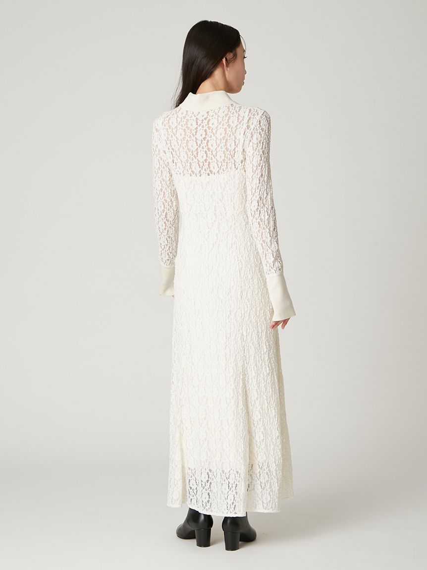 ストレッチレースポロカラーワンピース(ドレス)｜ワンピース｜FRAY I.D