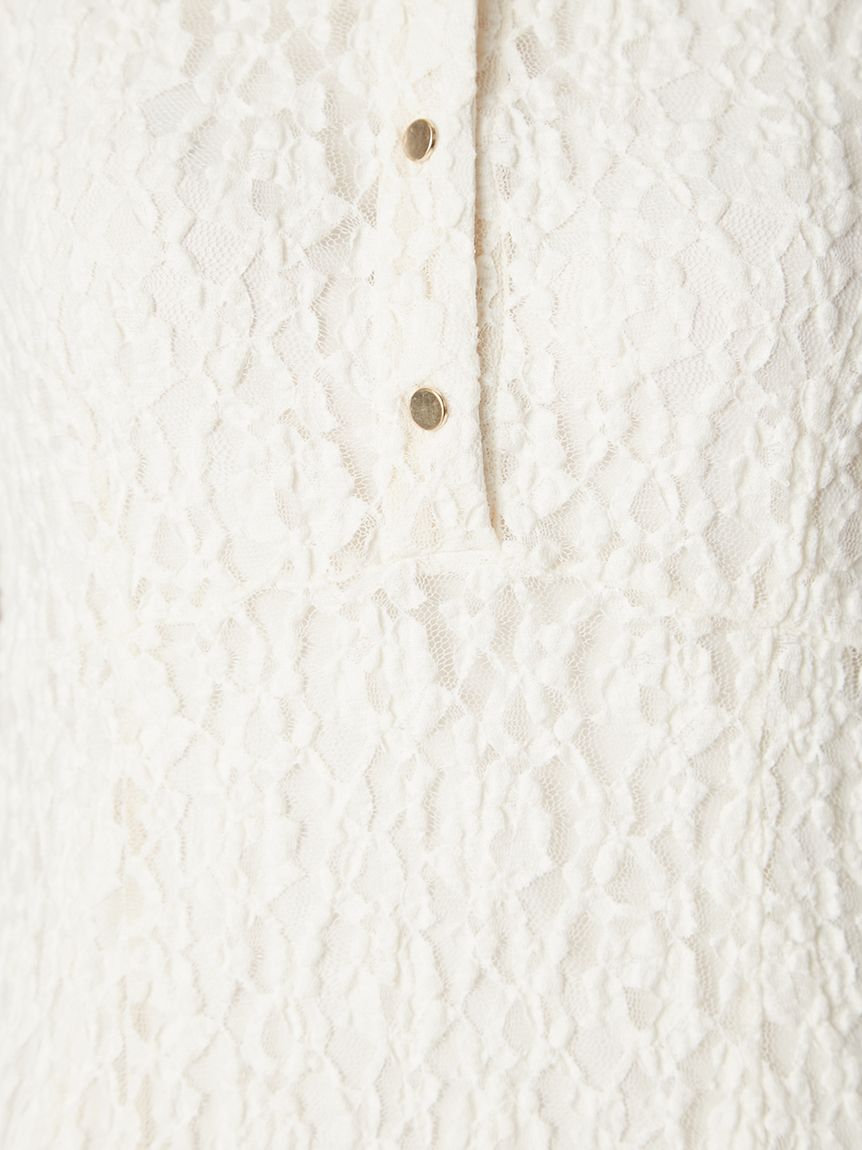 ストレッチレースポロカラーワンピース(ドレス)｜ワンピース｜FRAY I.D