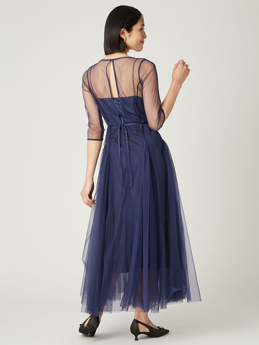 タグ付き新品【FRAY I.D】バックオープンシアードレス バックオープンシアードレス(ドレス)｜ワンピース｜FRAY I.D（フレイ