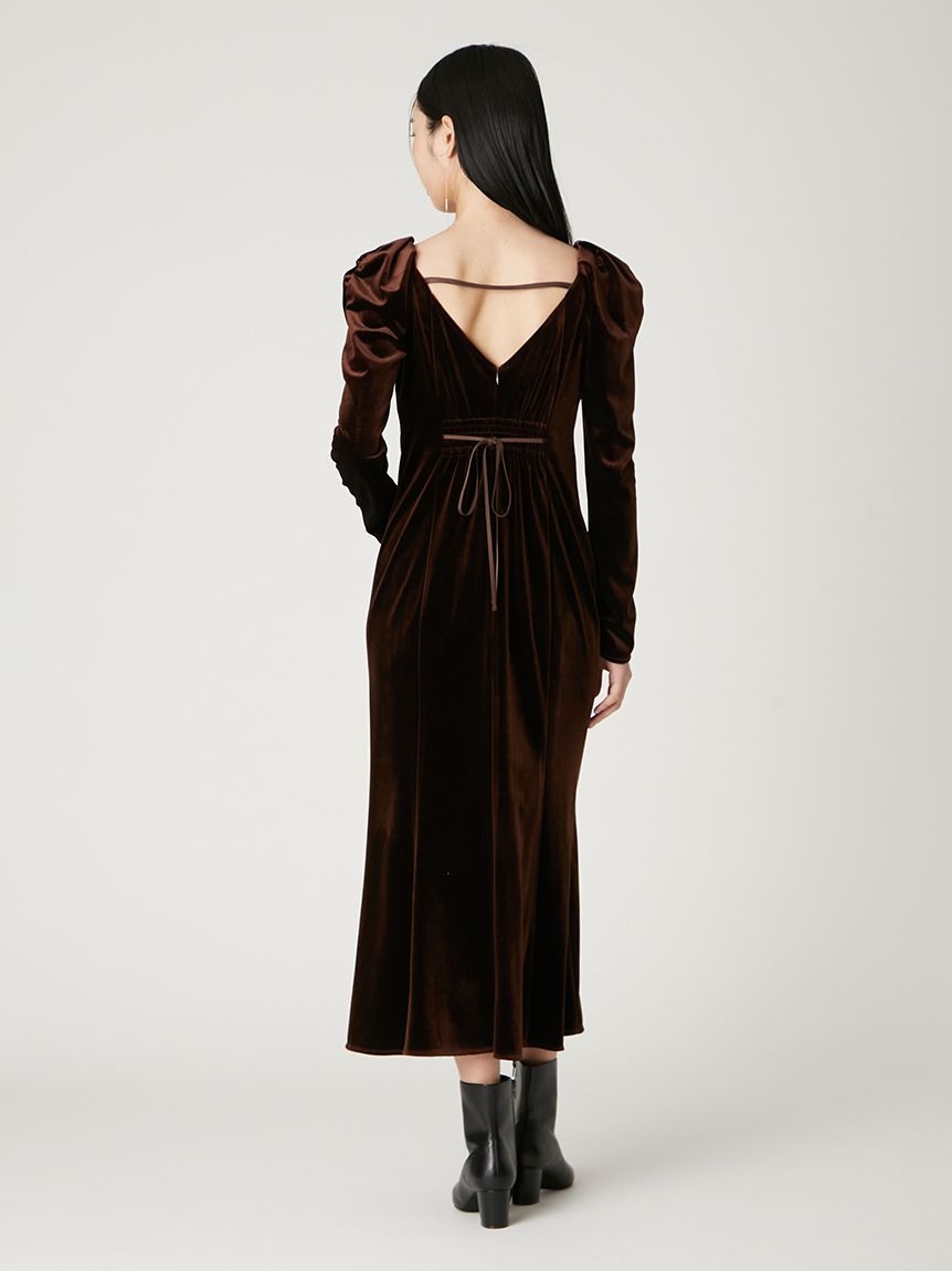 ベロアナローワンピース(マキシ・ロングワンピース)｜ワンピース｜FRAY